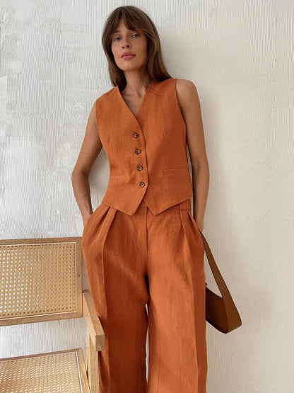 Two-Piece Set Linen