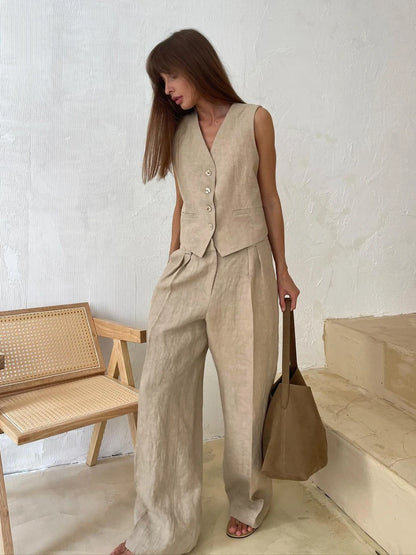 Two-Piece Set Linen