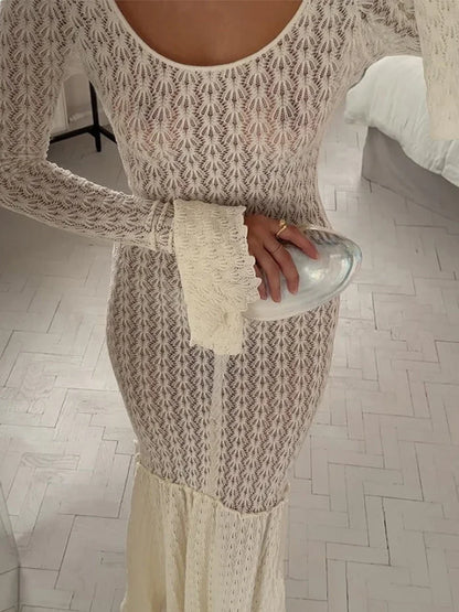 Sexy Knit Beach Long Dress